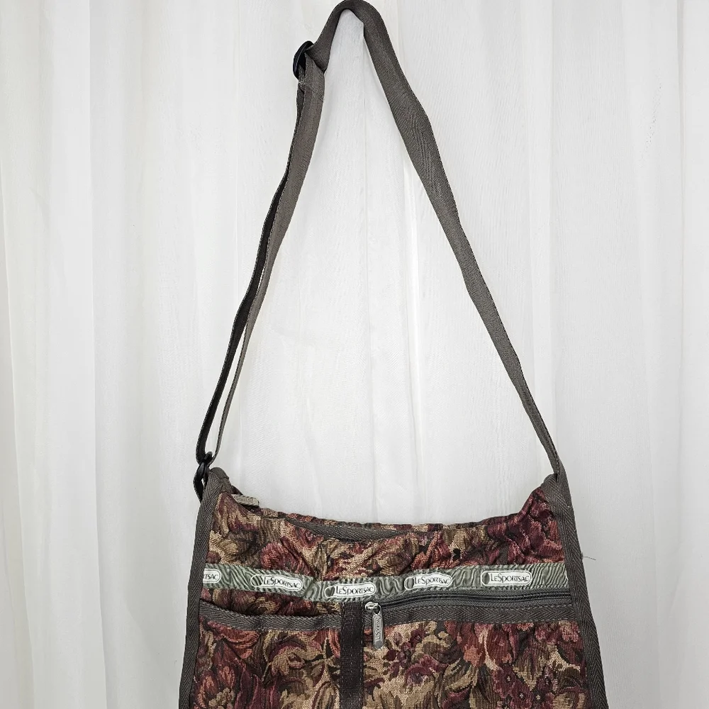 LeSportsac Deluxe Everyday Bag Floral Tapestry - Picture 2 of 7